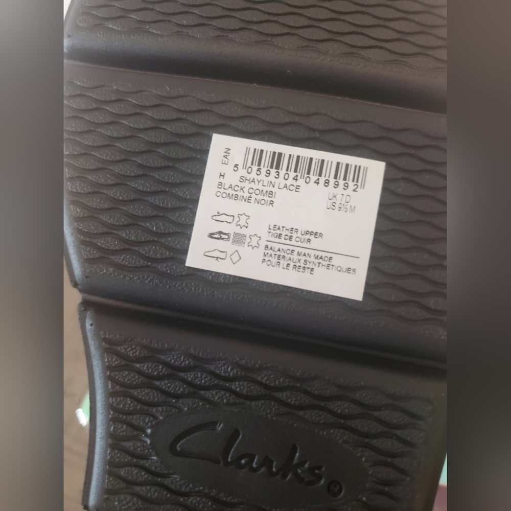 Clarks Unstructured Darcey Lace Black Leather Size 9.5 - Picture 11 of 11